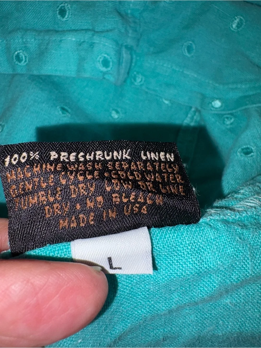 Linen Hooded Beach Cover-Up in Turquoise